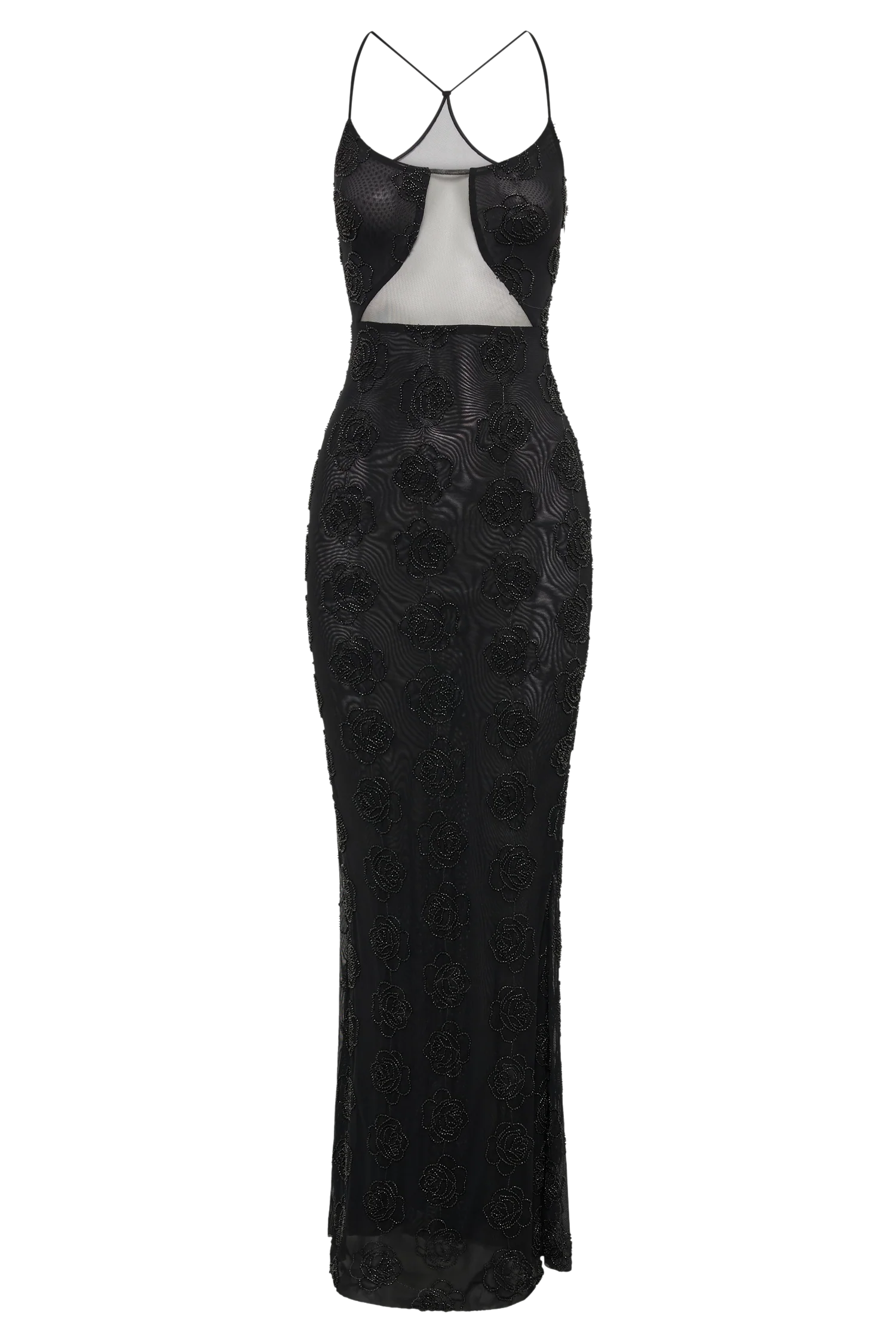 Kathy Rose Beaded Maxi Dress - Black