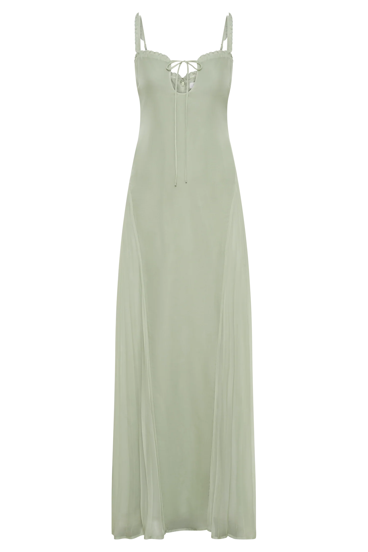 Saira Chiffon Maxi Dress - Pastel Green