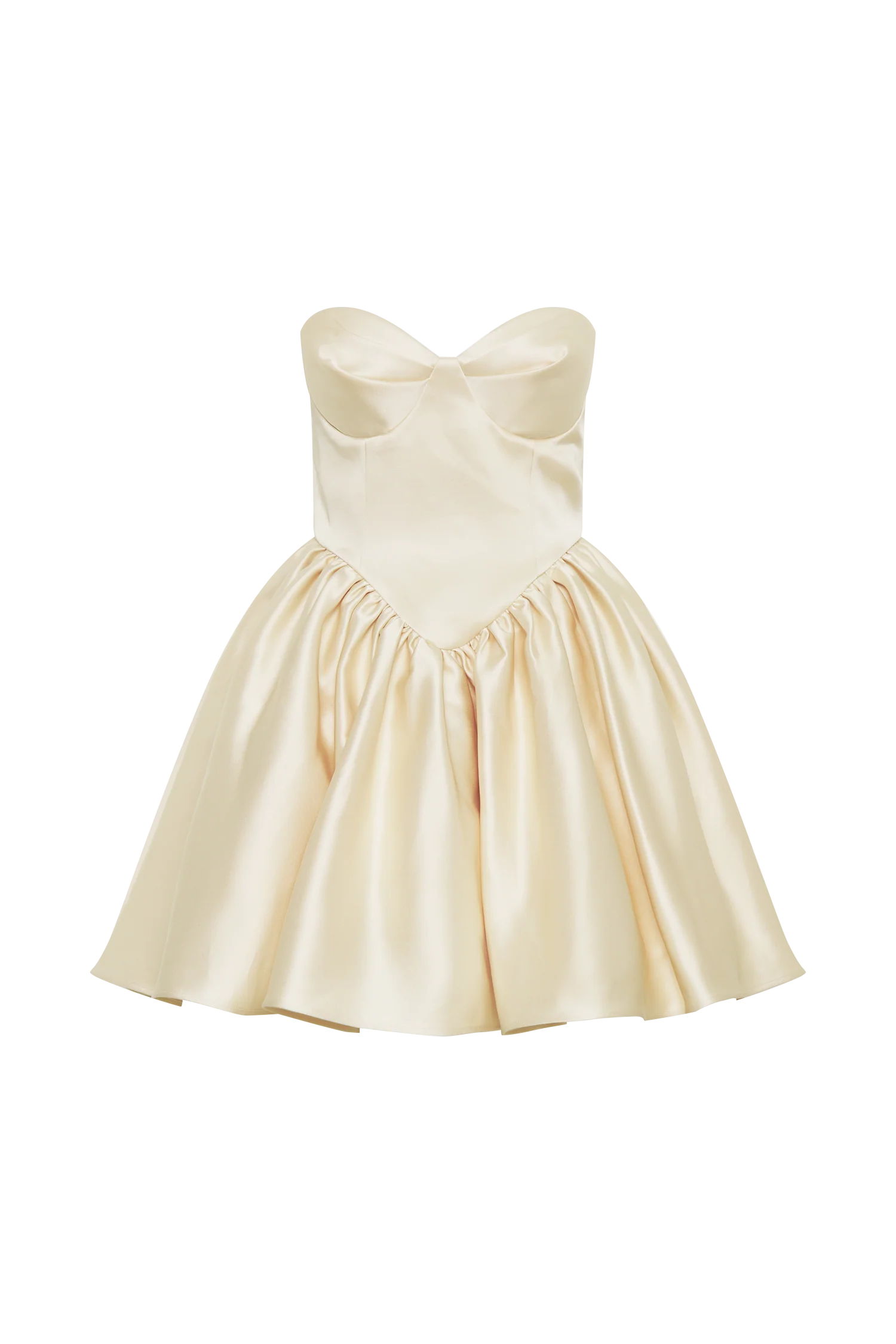 Hollie Structured Corset Mini Dress - Gold