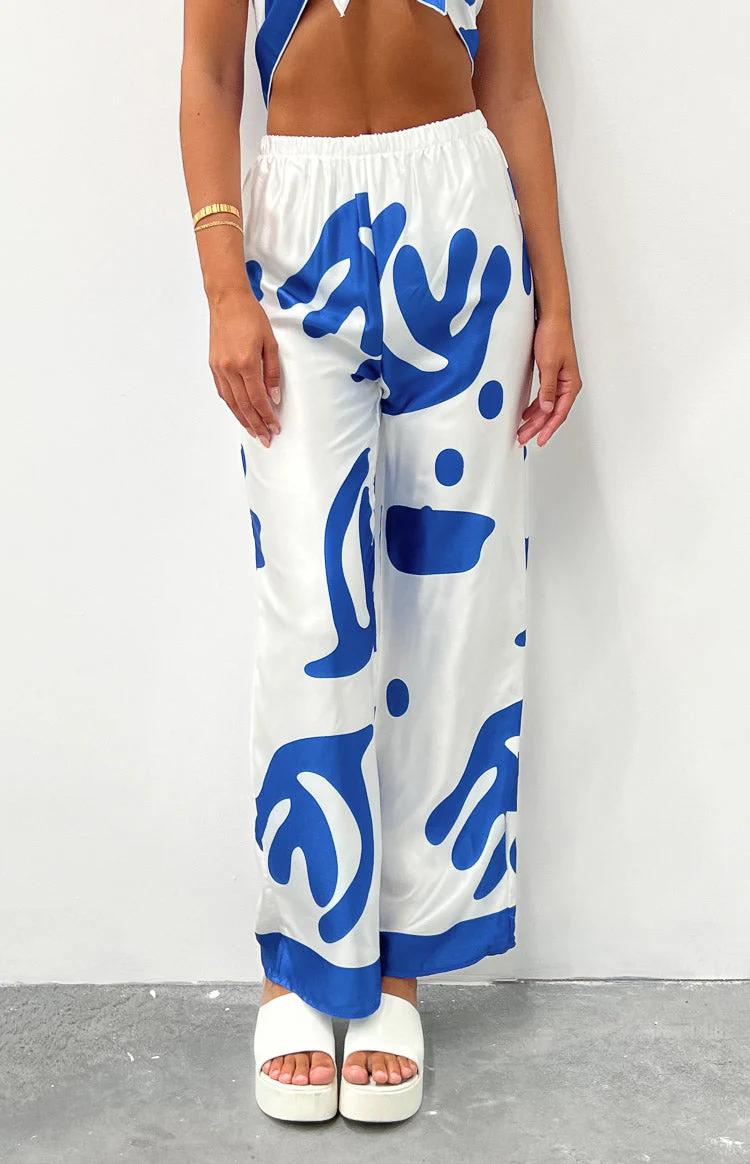 Dylan Blue Print Pants