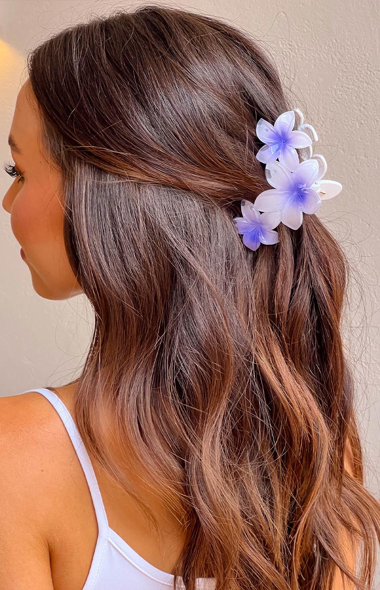 Aria Pink And Purple Flower Clip 2 Pack