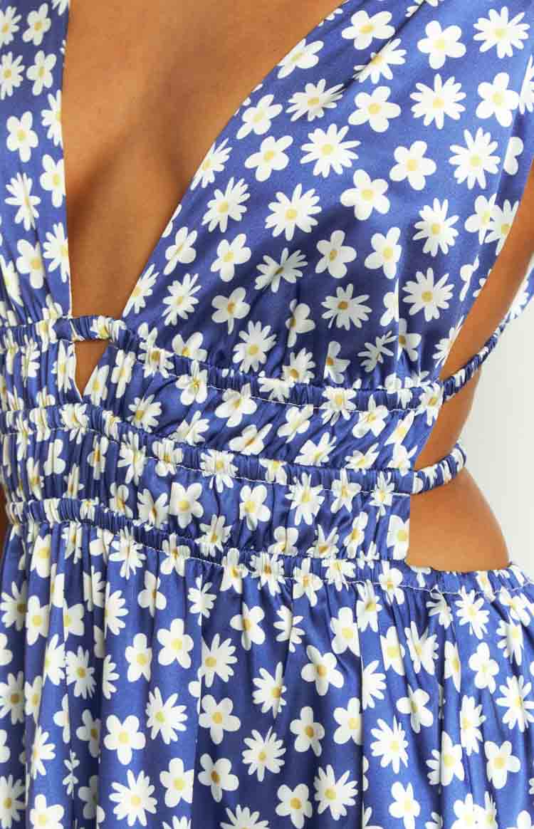 Genovia Navy Floral Mini Dress