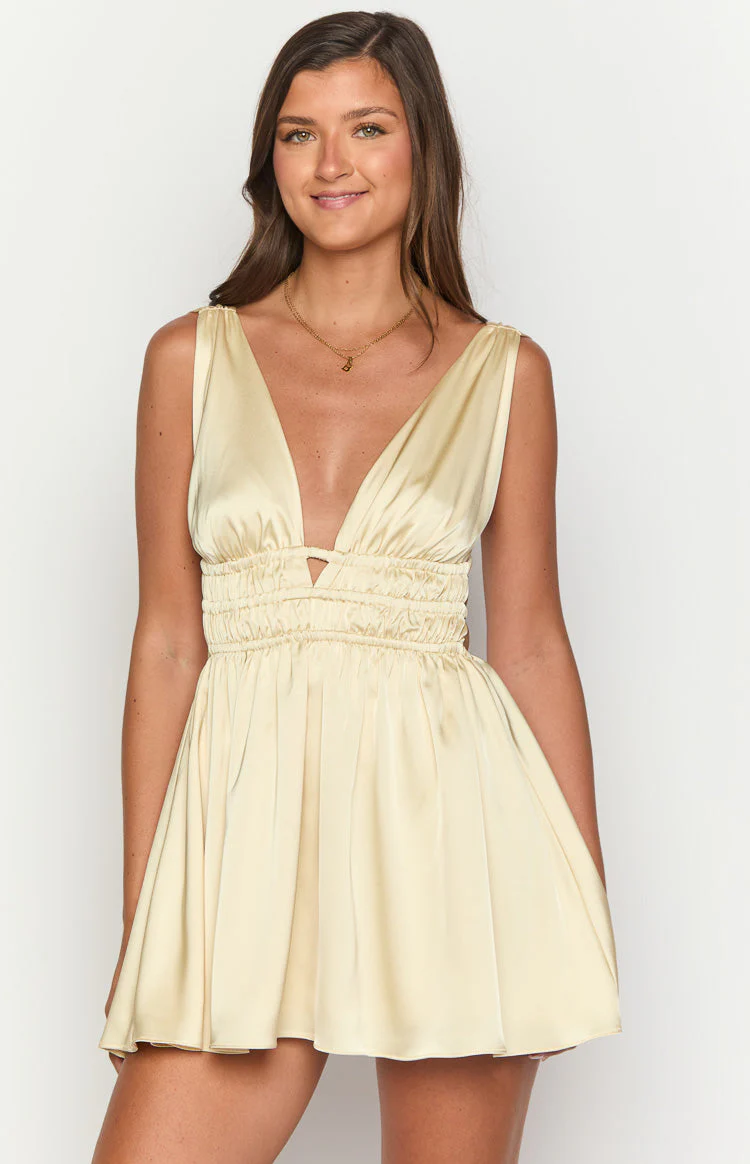 Genovia Yellow Mini Dress