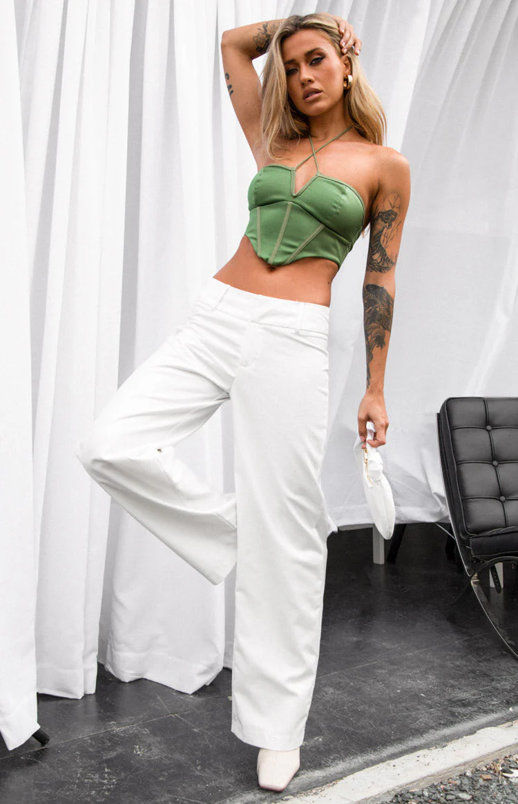 Elizybeth Green Corset Top