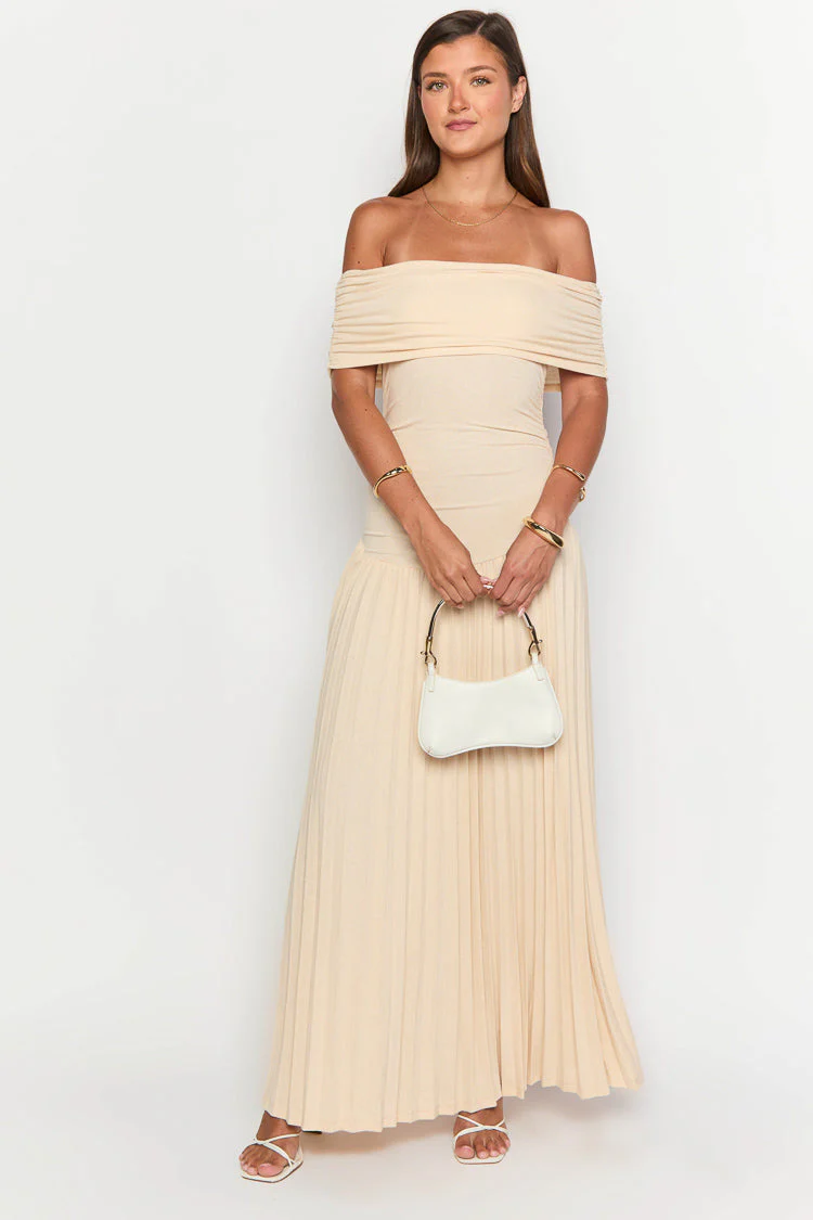 Lioness Field Of Dreams Oatmeal Maxi Dress