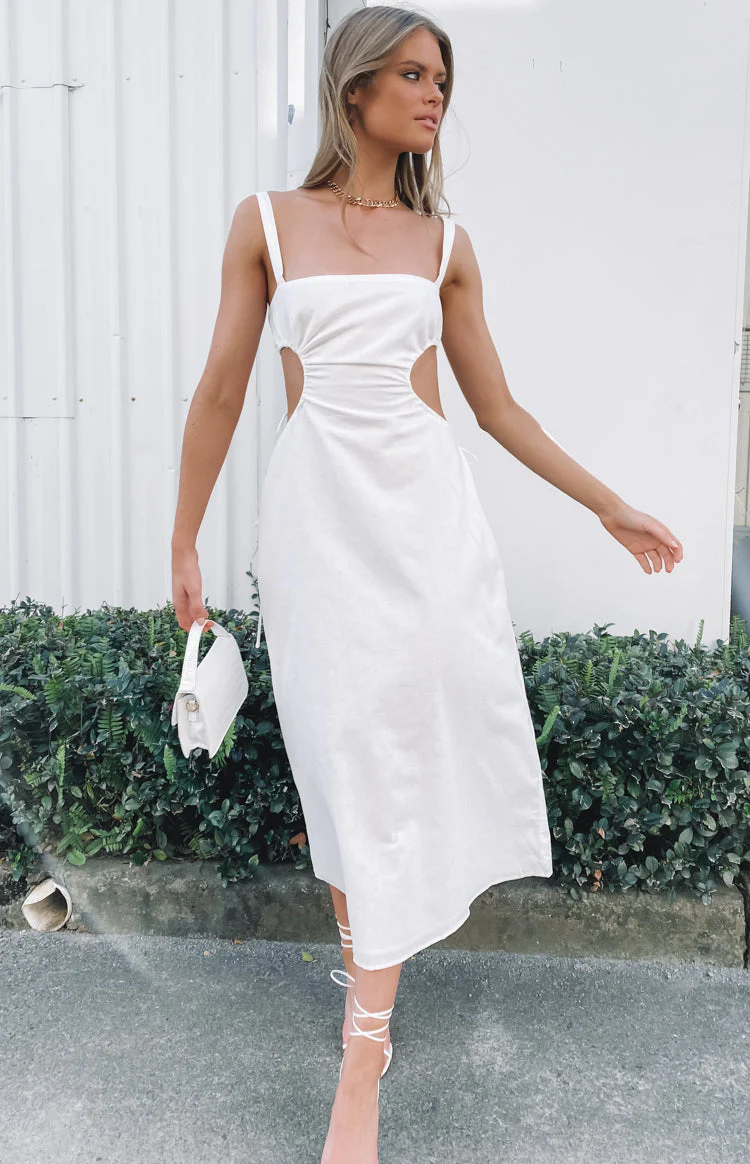 Penelope Midi Dress White