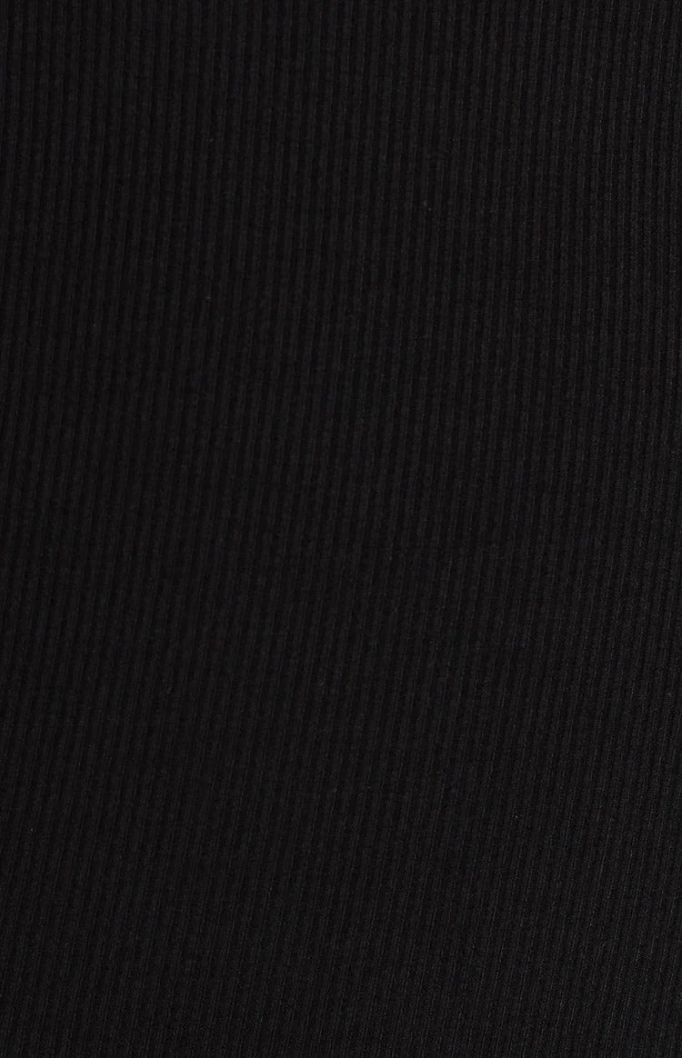 Adya Black High Neck Cut Out Mini Dress