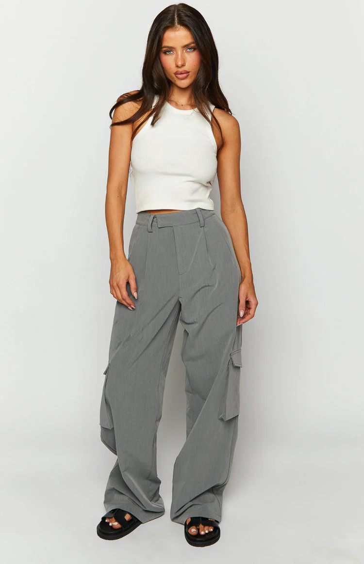 Kairos Grey Straight Leg Pants