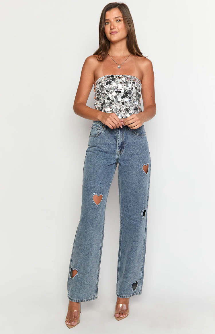 Lover Girl Mid Wash Denim Mid Rise Jeans