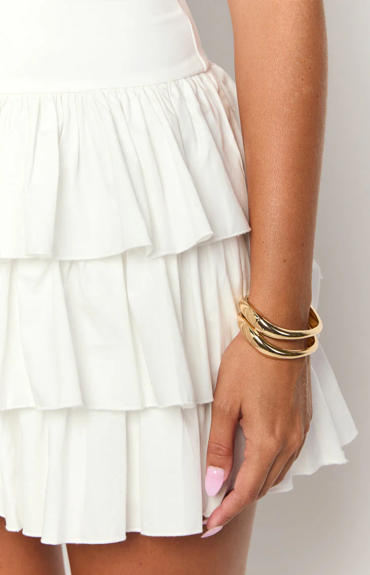 All For You White Mini Dress