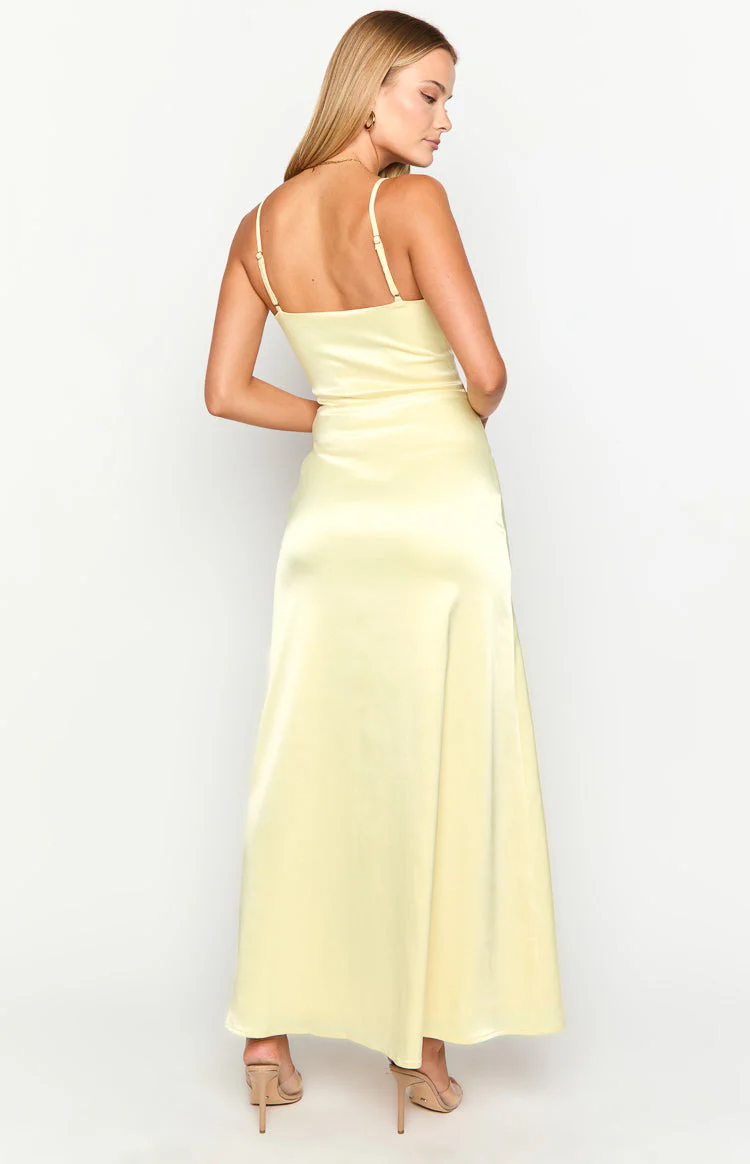 Lailani Yellow Corset Maxi Dress