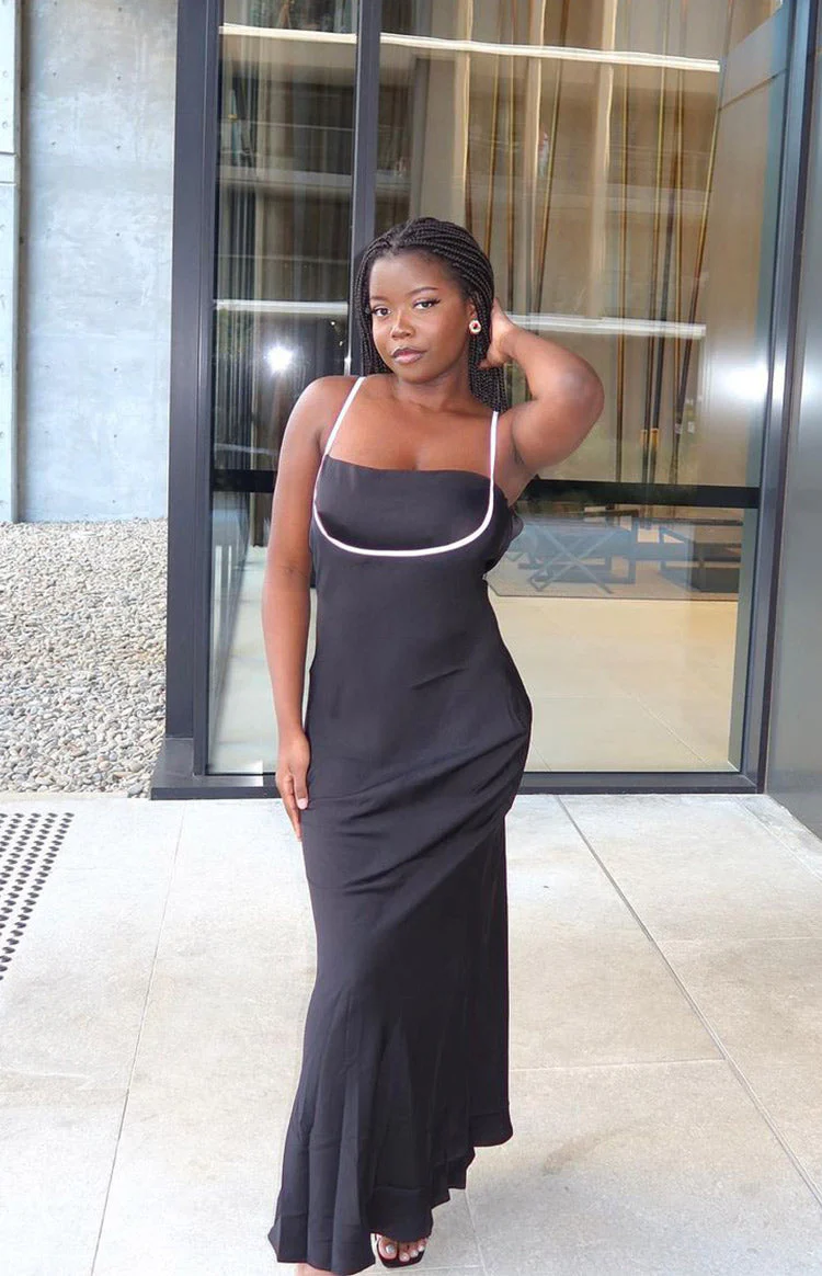 River Black Formal Maxi Dress