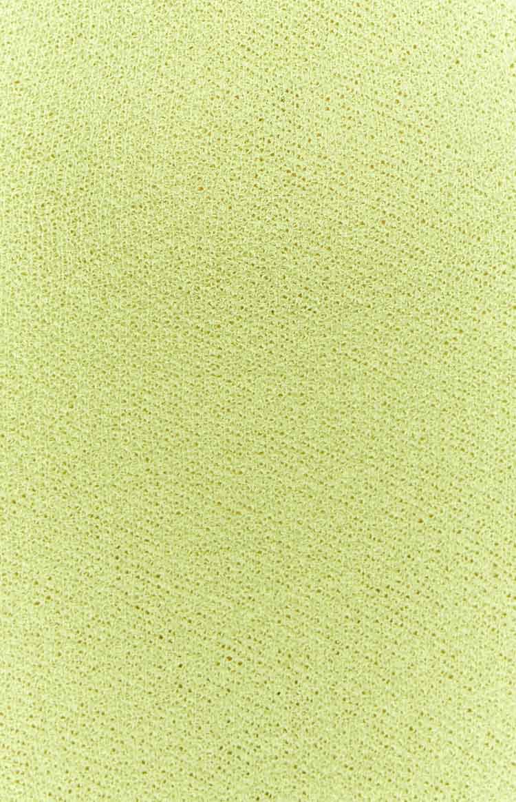 Ciela Lime Knit Mini Dress
