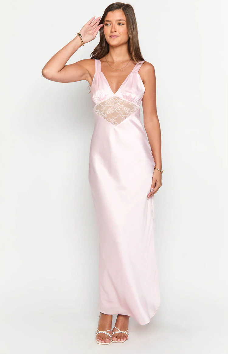 Nolan Light Pink Maxi Dress