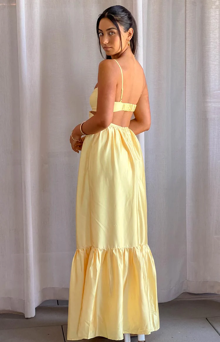 Felicitie Yellow Maxi Dress