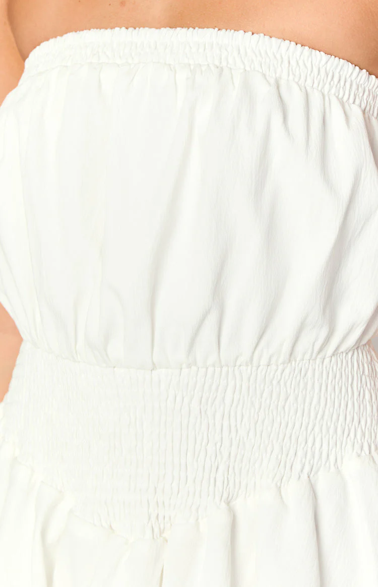 Sia White Strapless Mini Dress