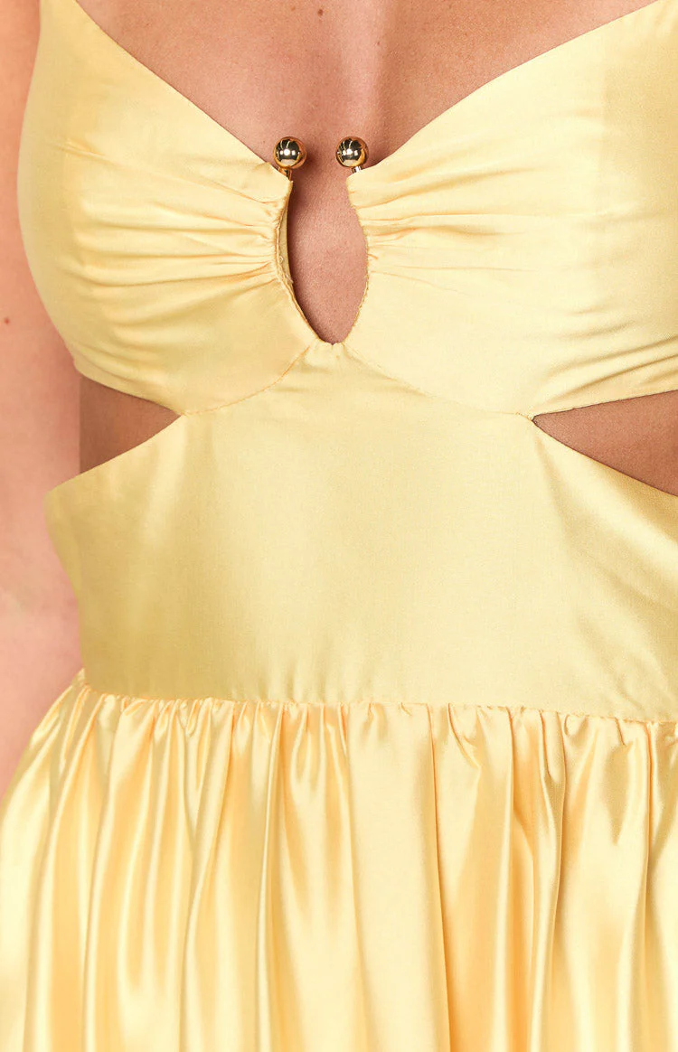 Felicitie Yellow Maxi Dress