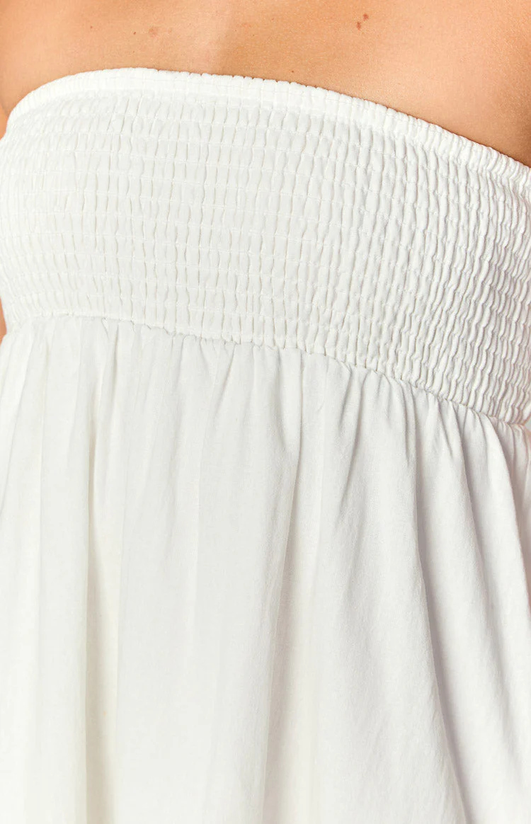 Daria White Strapless Mini Dress