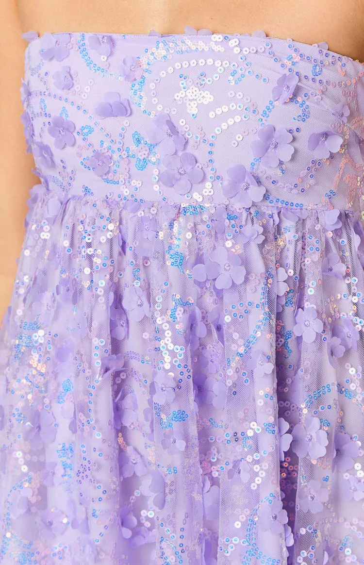 Alison Purple Mini Dress