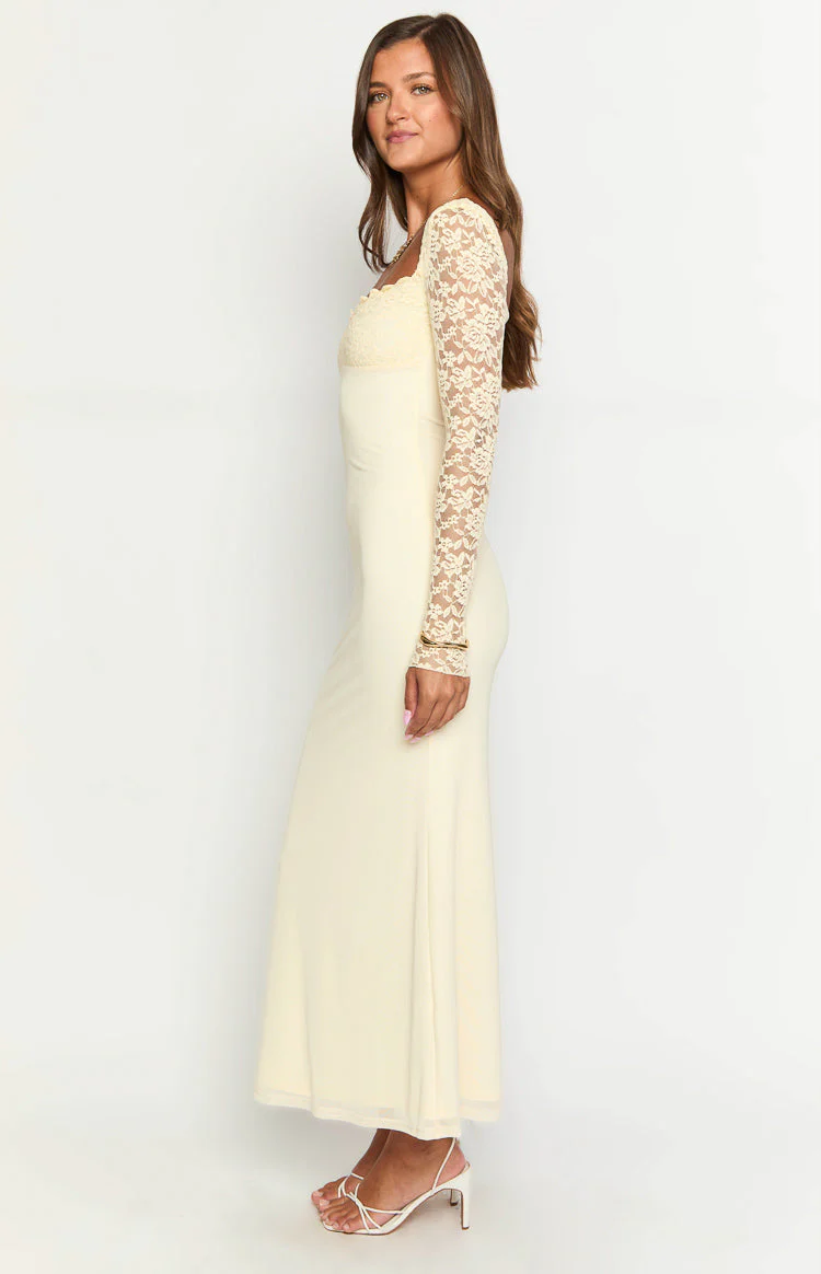 Orlanda Cream Maxi Dress