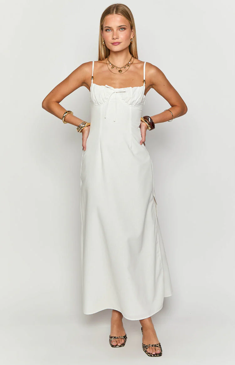 Kayla White Maxi Dress