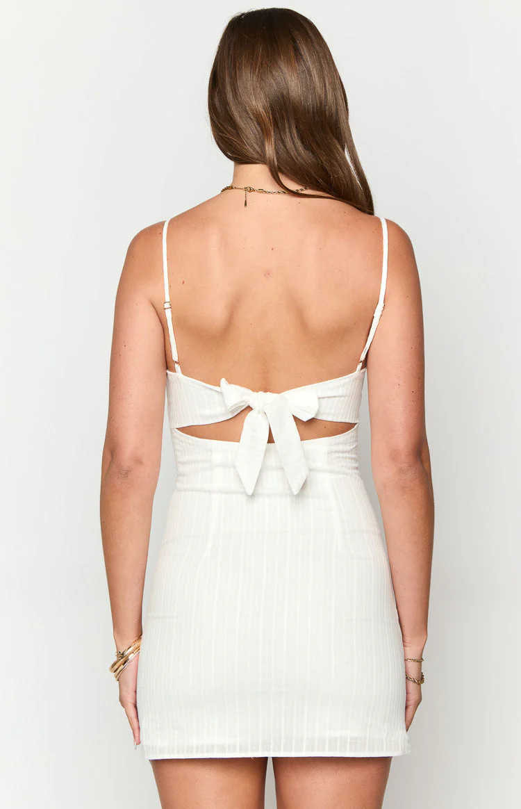 Choose Me White Mini Dress