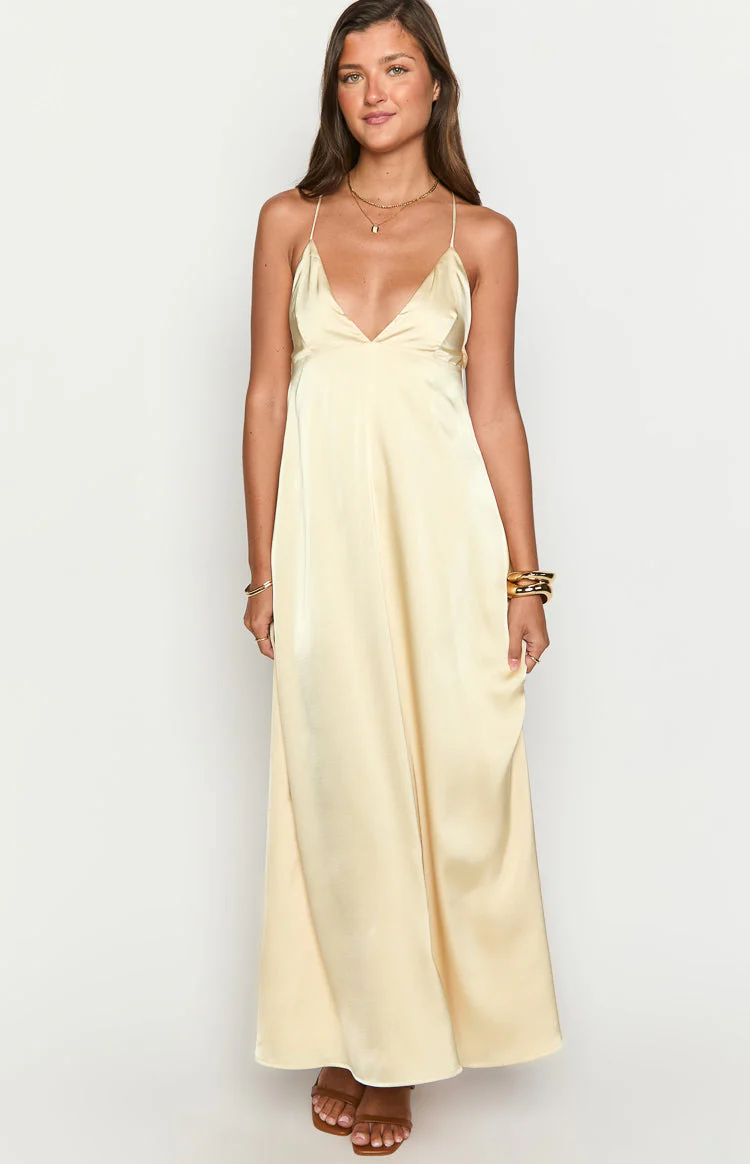 Nakita Yellow Maxi Dress