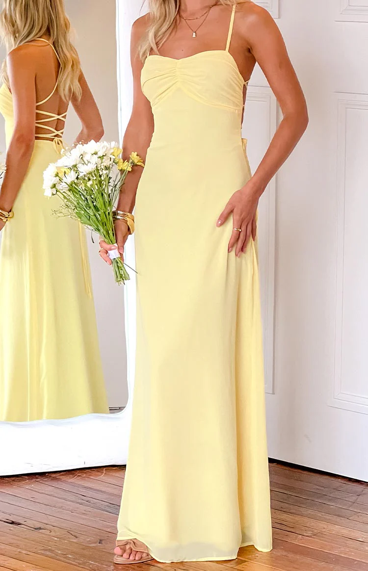 Arabelle Yellow Maxi Dress