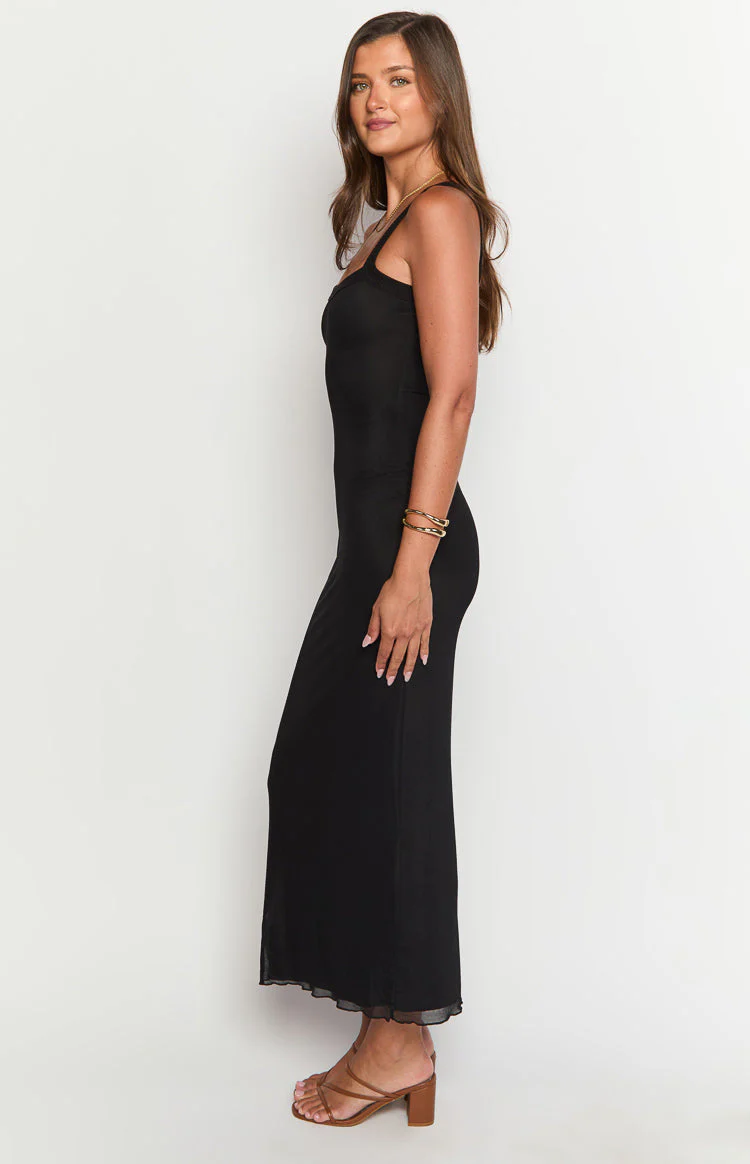 Kelly Black Maxi Dress