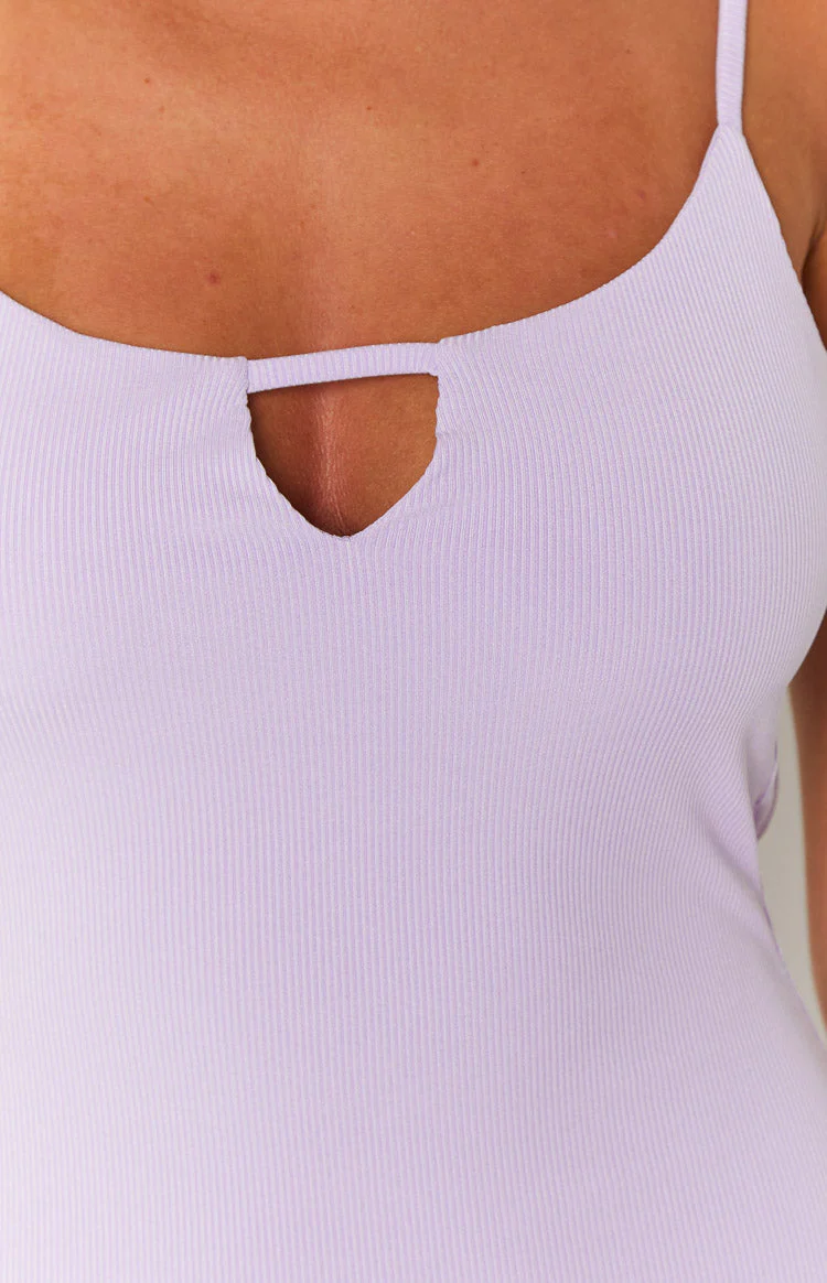 Novah Lilac Midi Dress