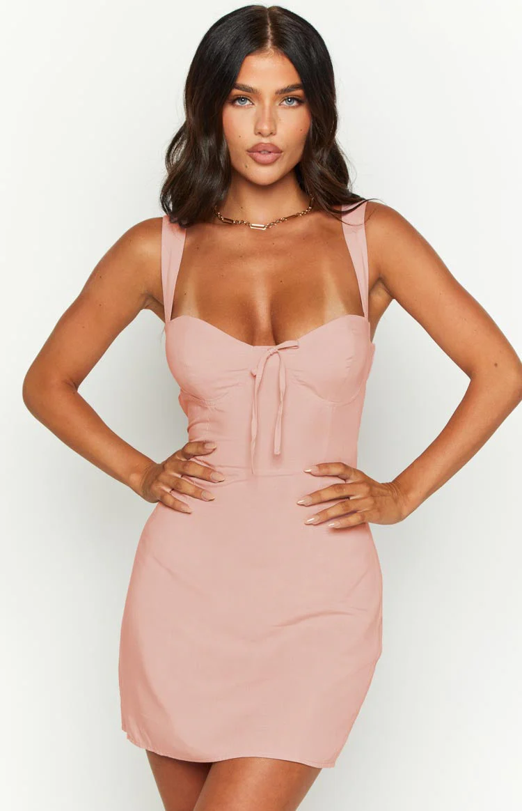 Edith Pink Mini Dress