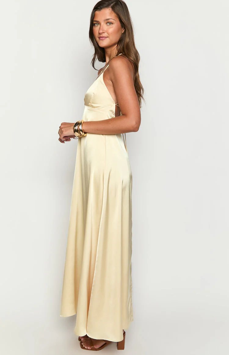 Nakita Yellow Maxi Dress