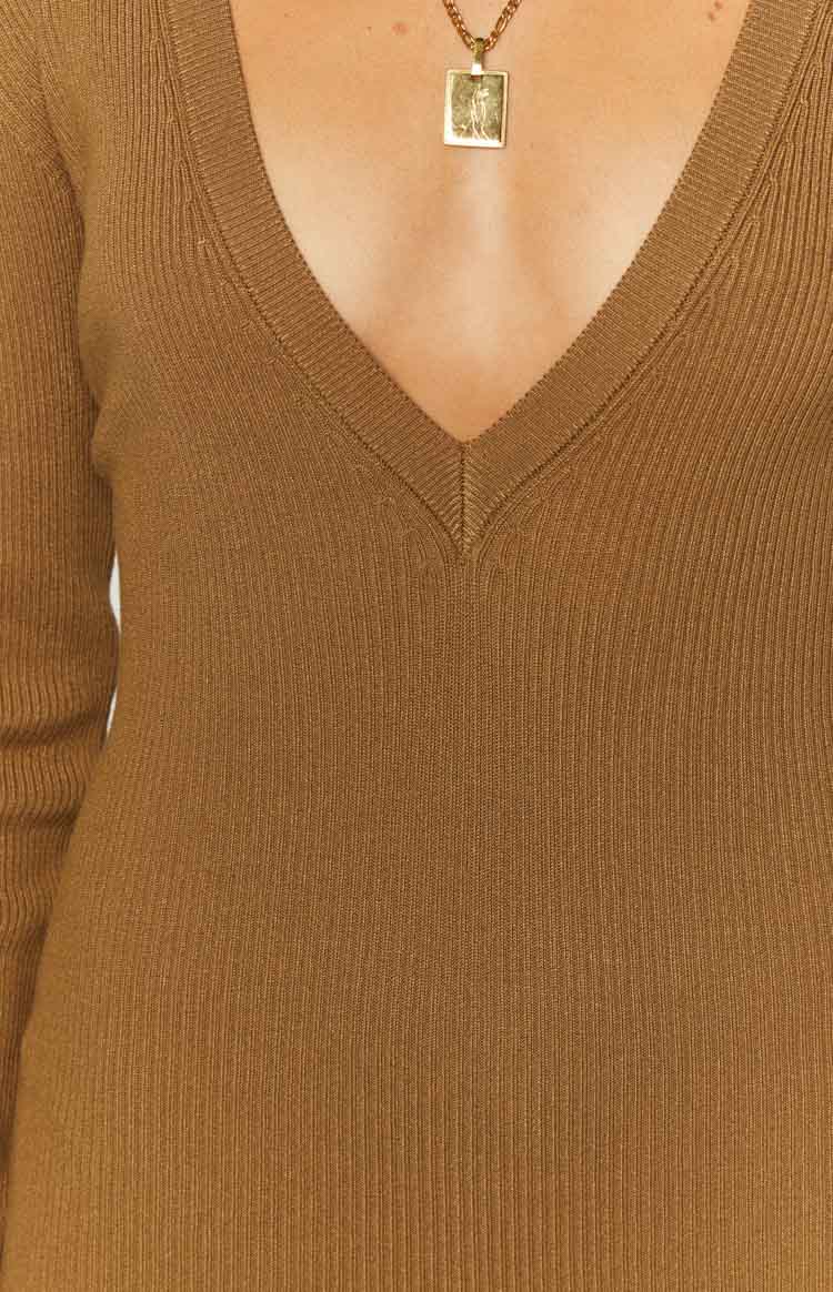 Lioness Opulence Camel Maxi Dress