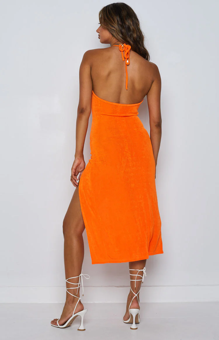 Helena Midi Dress Orange