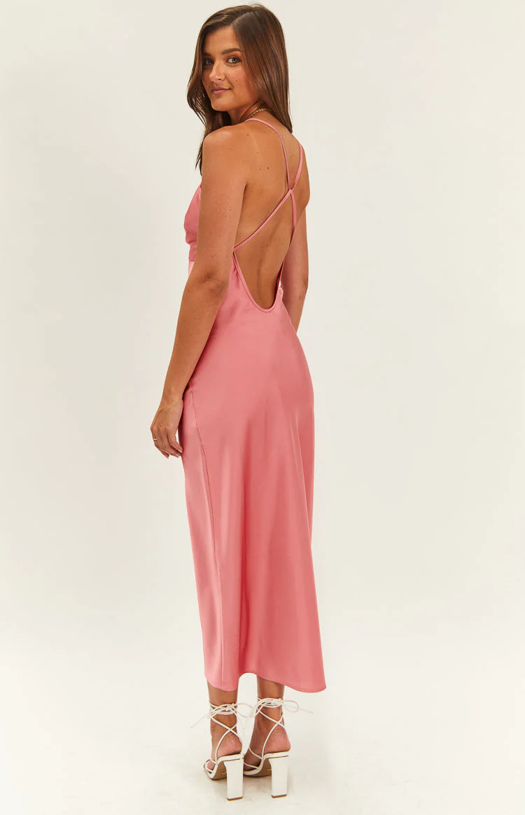 Elery Pink Midi Dress