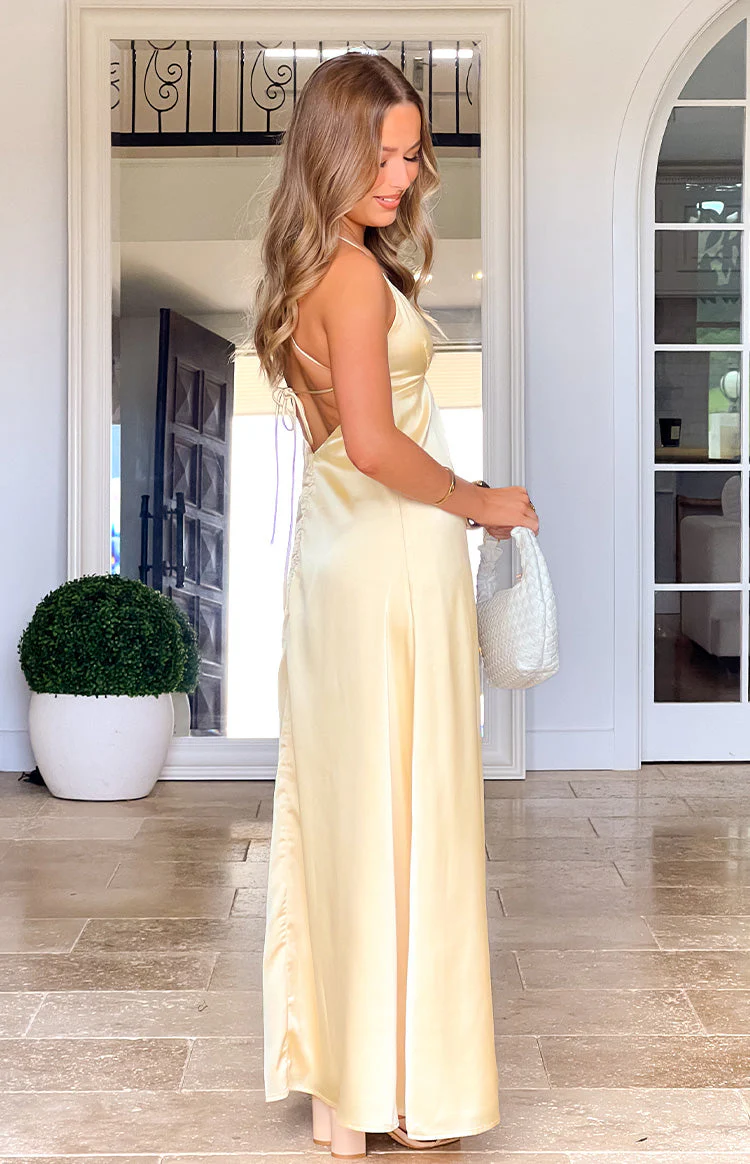 Nakita Yellow Maxi Dress