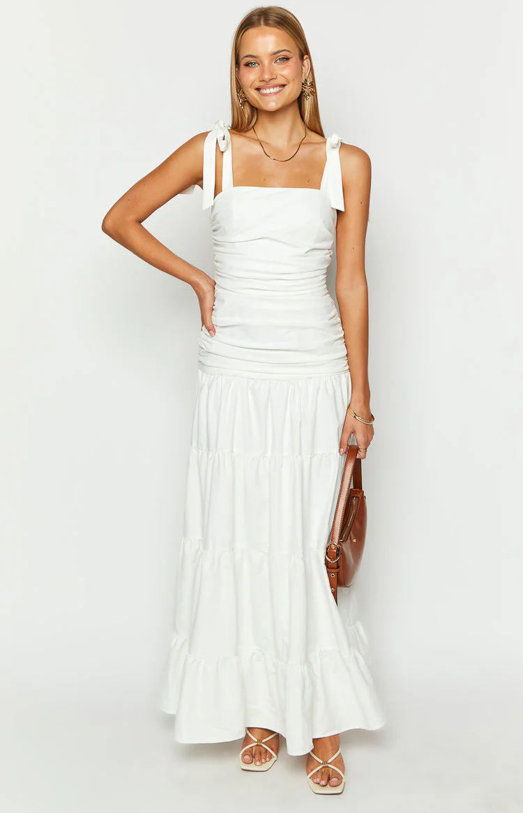 Tessa White Maxi Dress