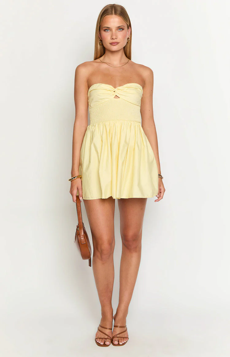 Matilda Yellow Mini Dress