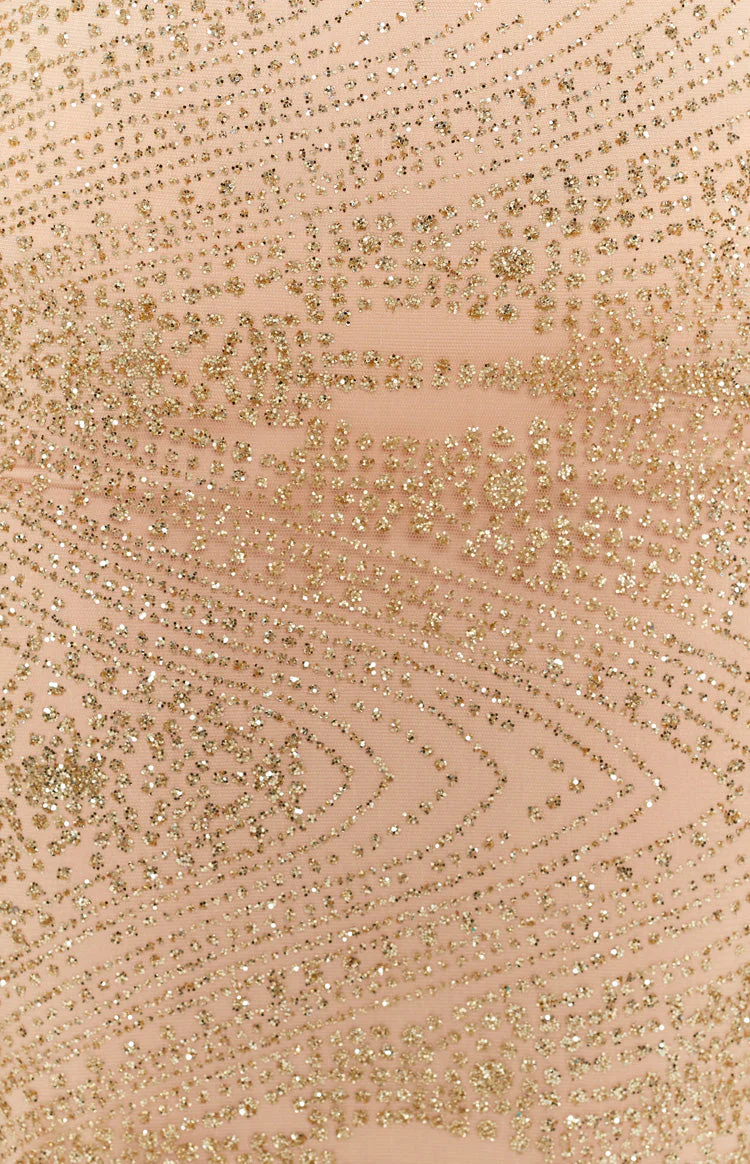 Manhattan Slip Formal Dress Gold