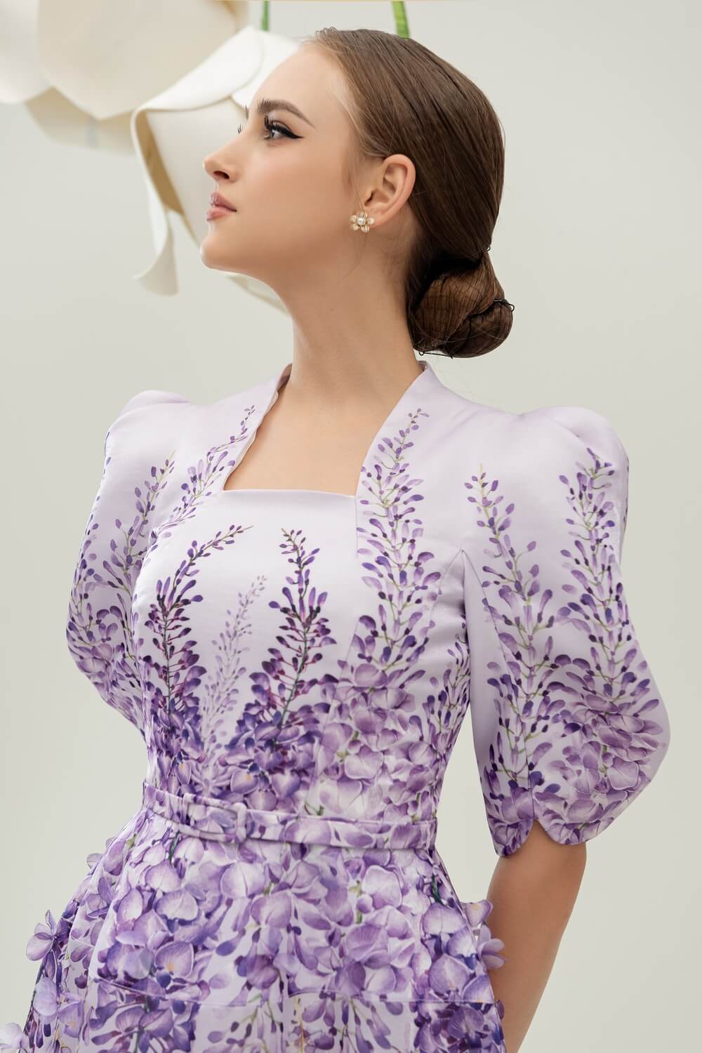 Wisteria Square Neck Dress