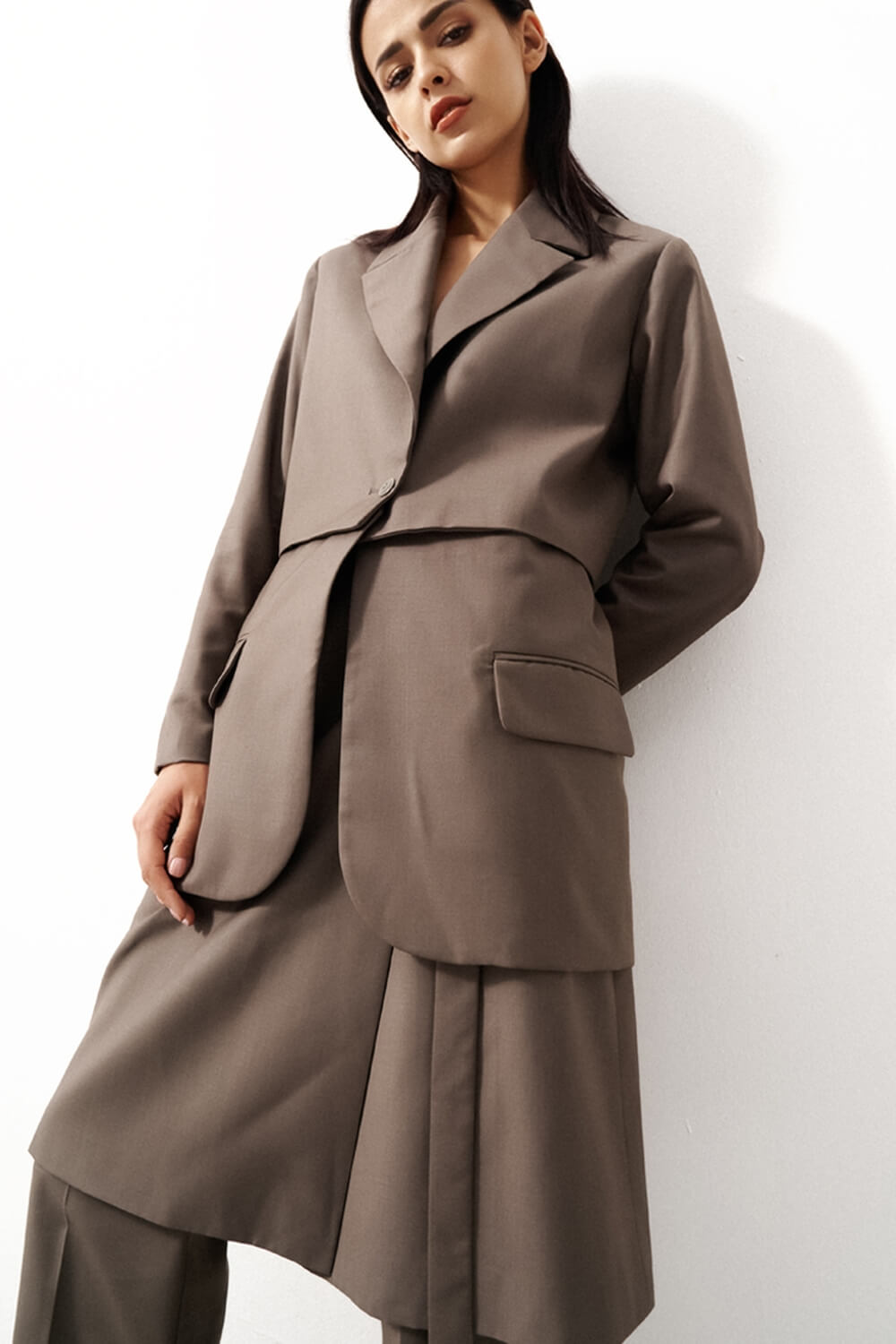 Neeson Peak Lapel Blazer