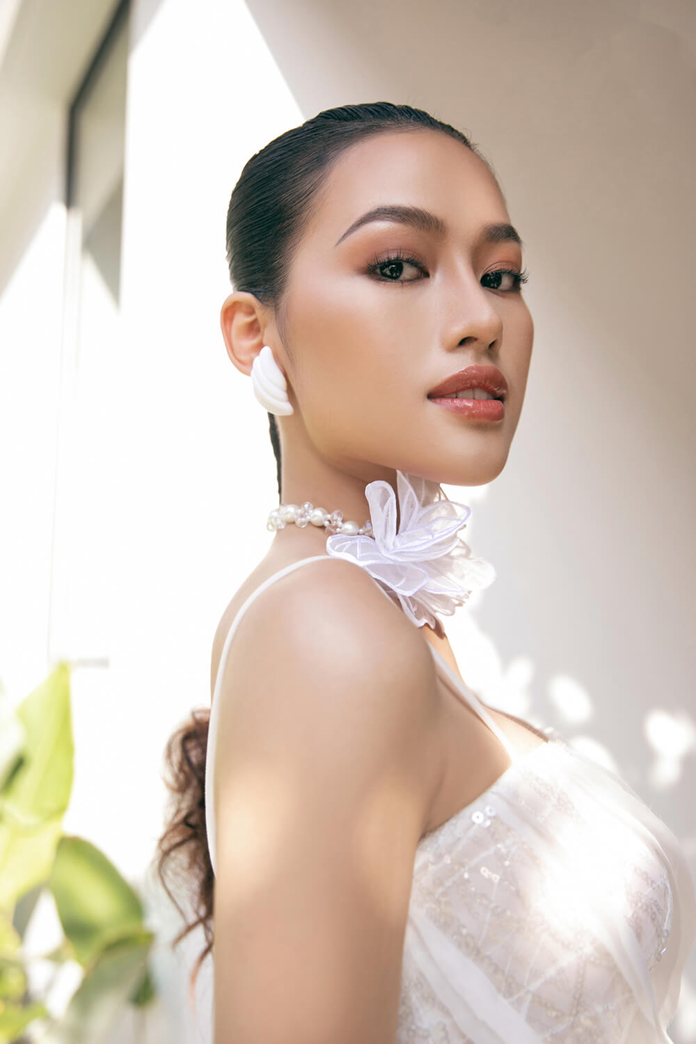 Kennedy Straight Ruffled Lace Mini Dress