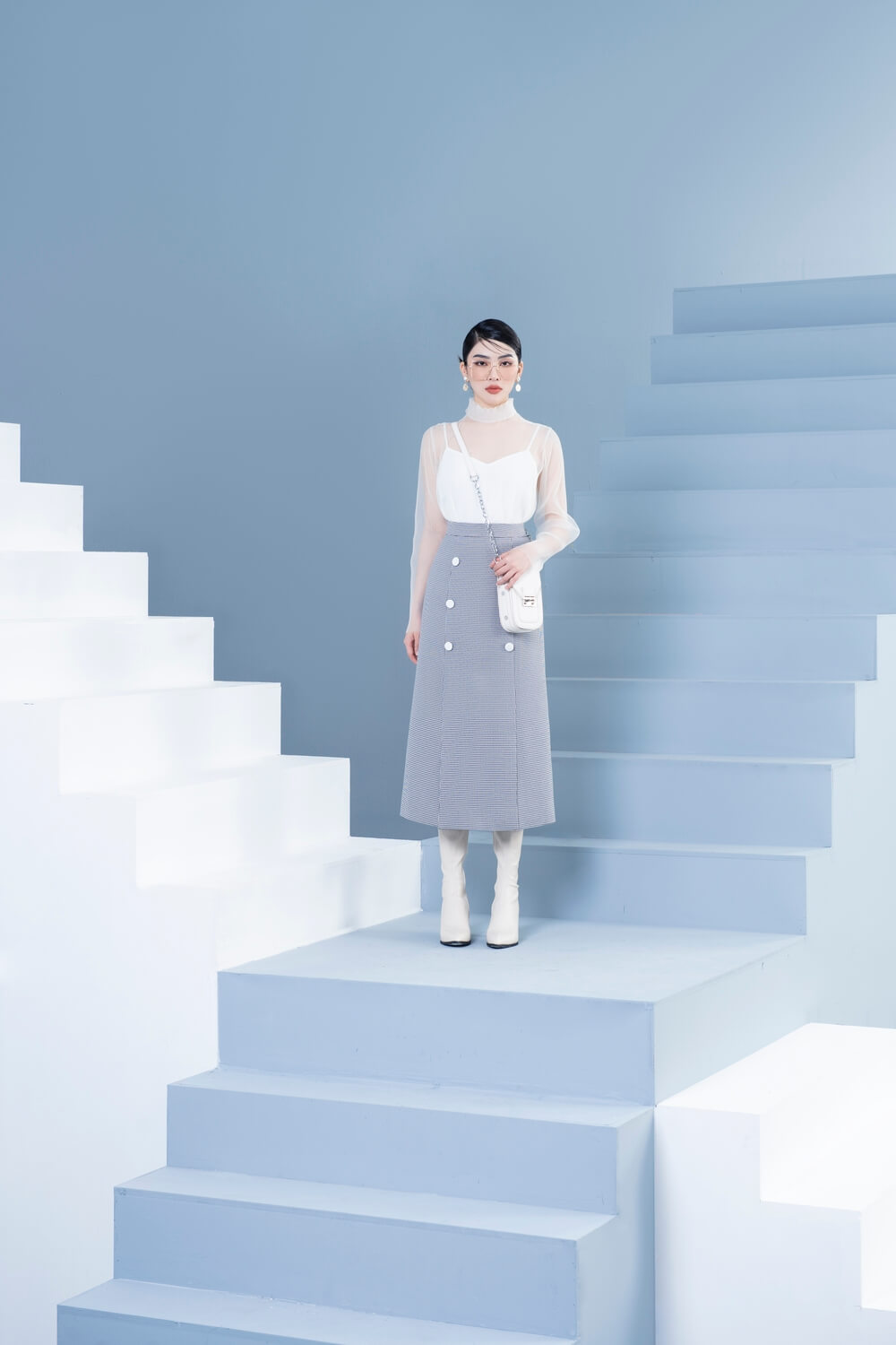 Vincent High Neck Blouse