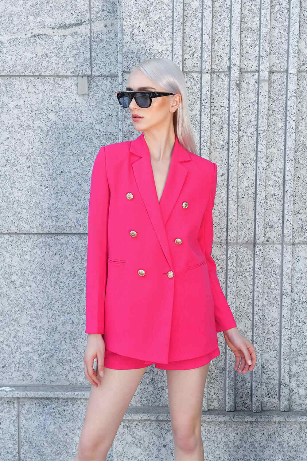 Leon Double-Breasted Blazer