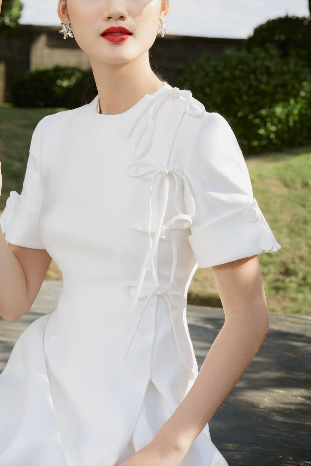 Emma Folded Sleeves Dress