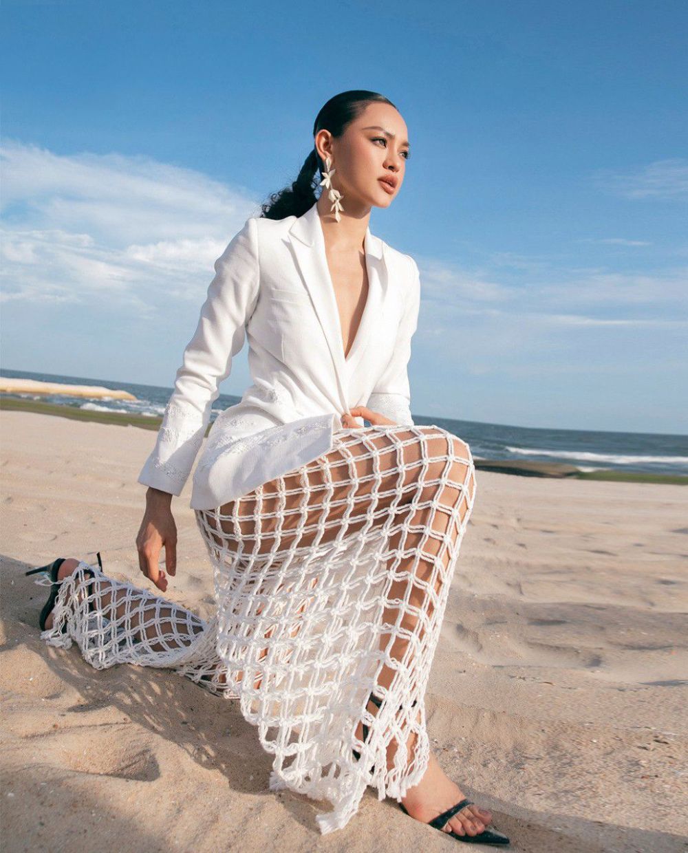 Eliana Straight Notch Lapel Cotton Set