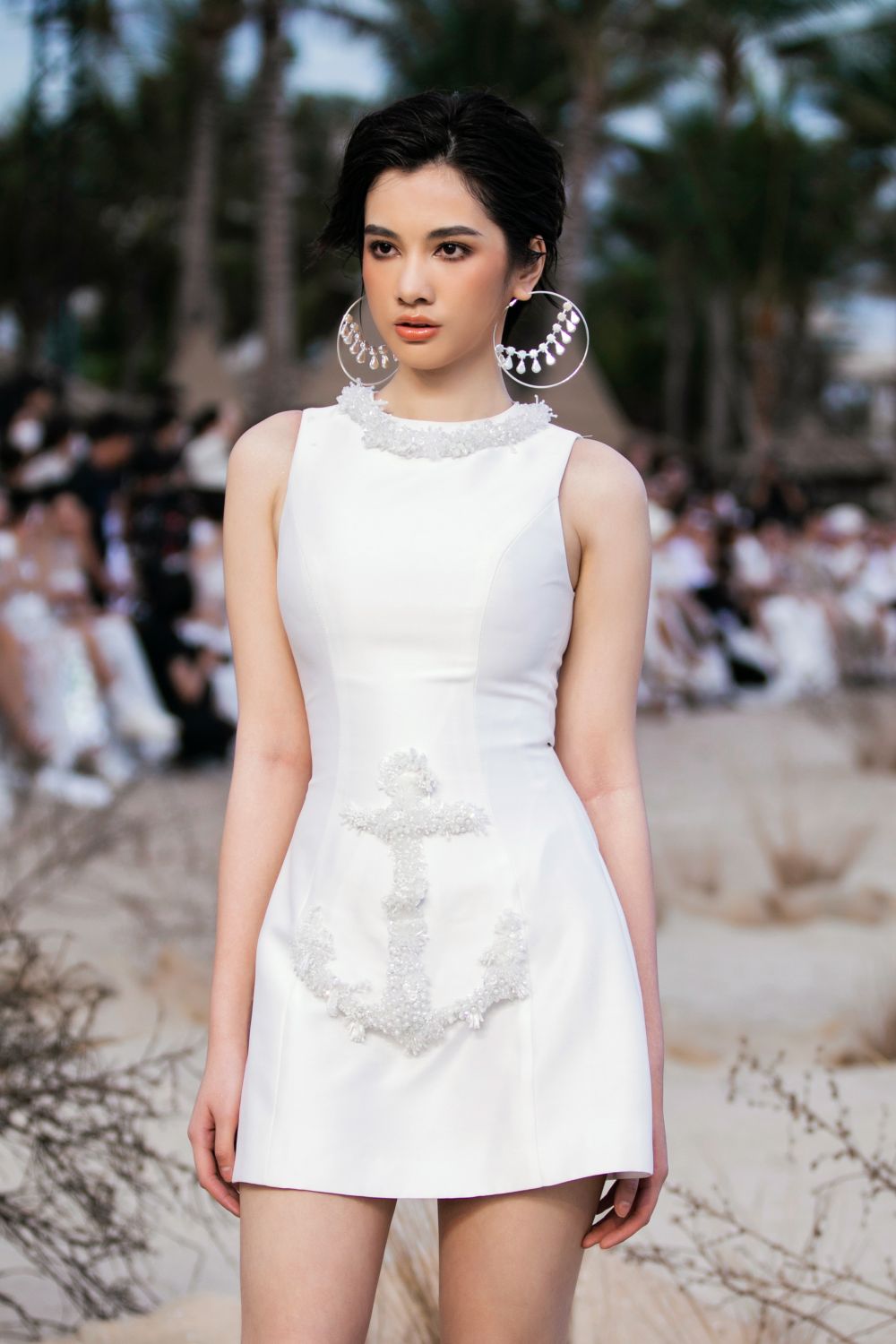 Gabriella A-line Sleeveless Taffeta Mini Dress