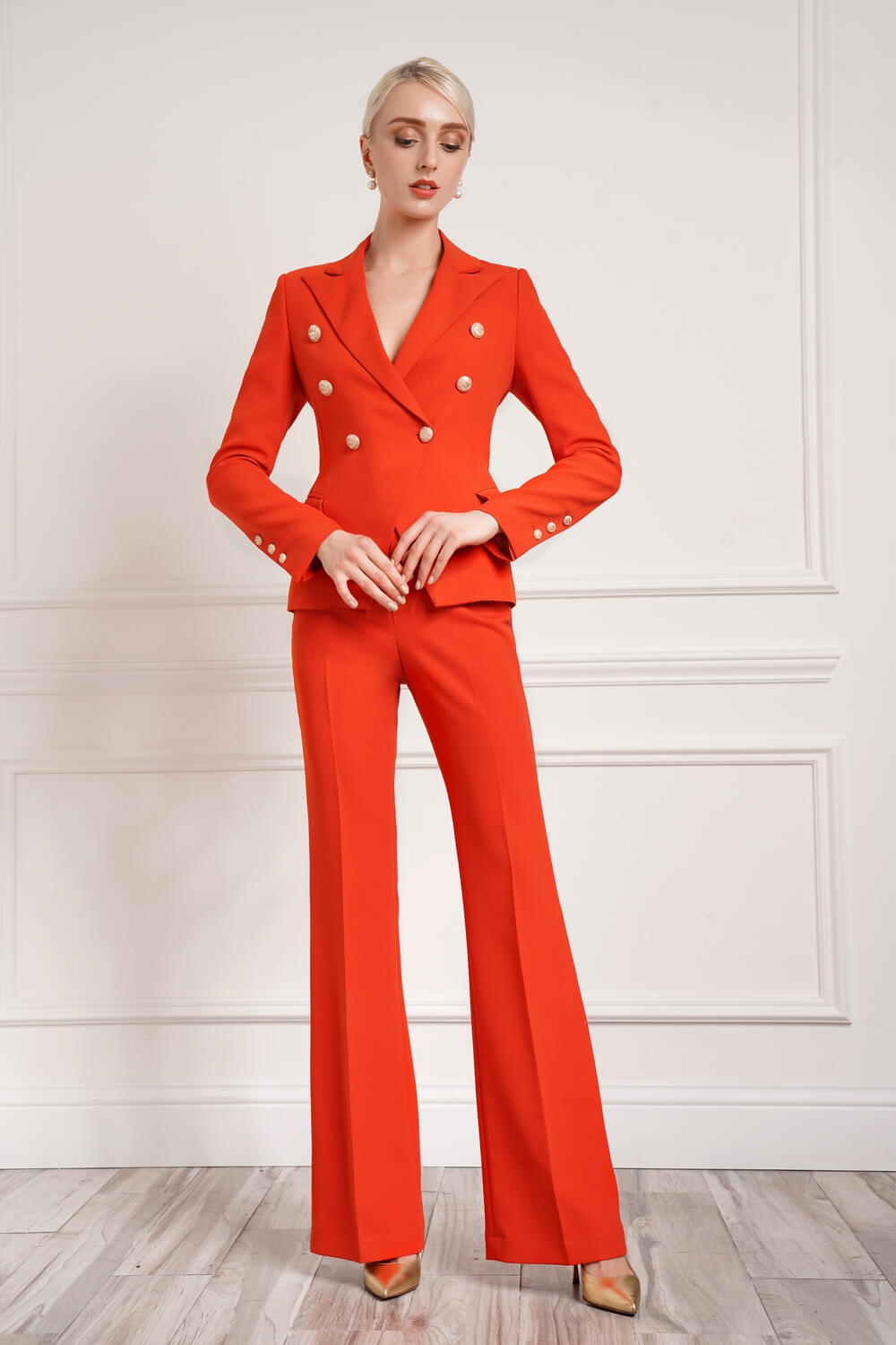 Drogo Fitted Double-Breasted Blazer