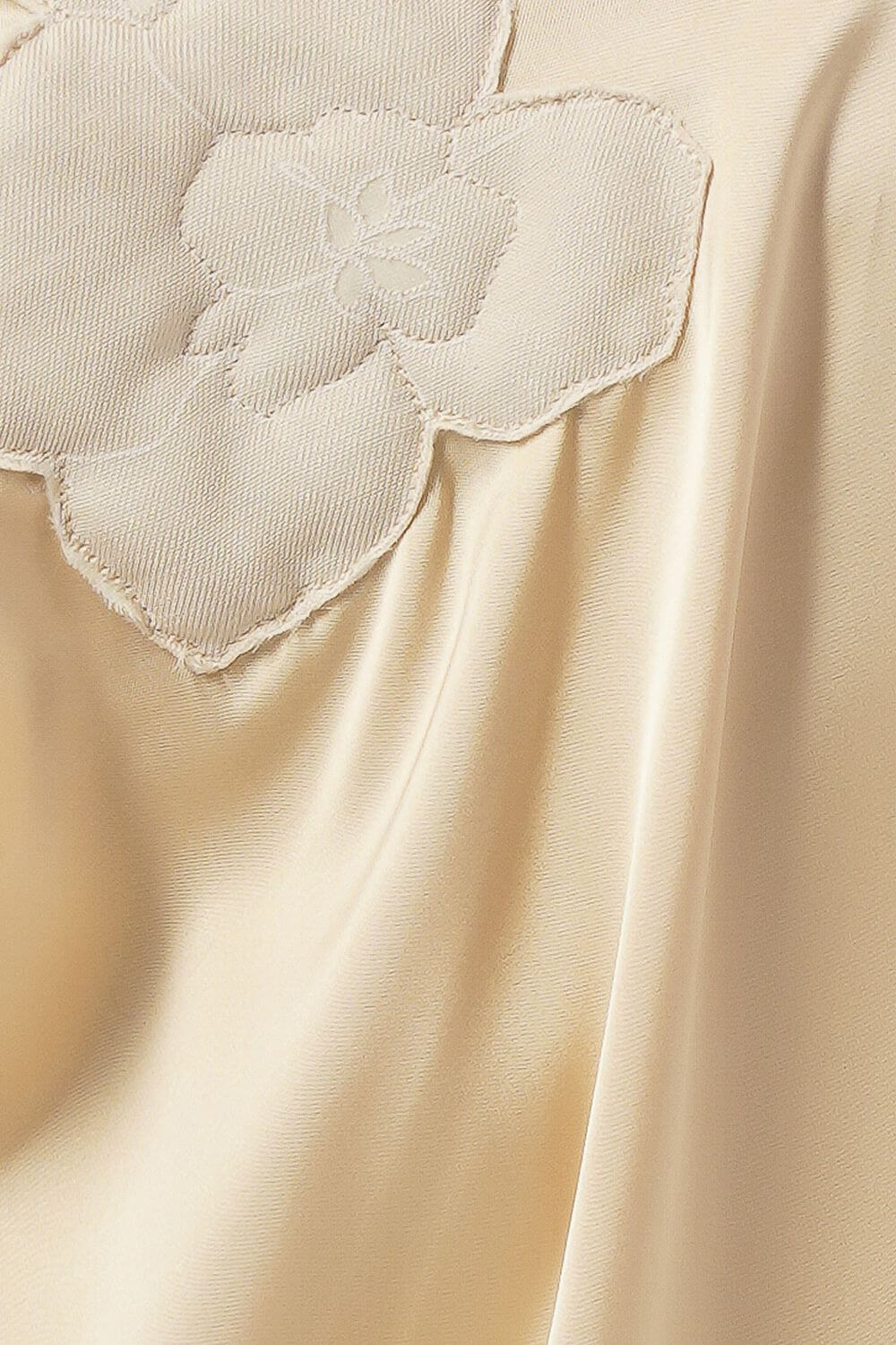 Sadie Sack Flower Applique Silk Top