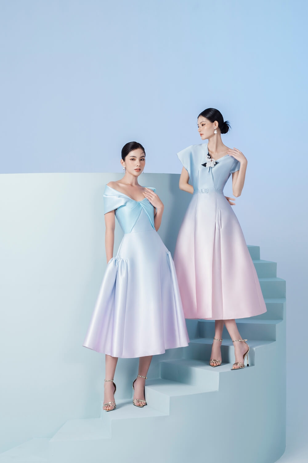 Endee Asymmetric Shoulder Dress